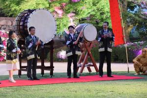春の幻想庭園・春の烏城灯源郷オープニングセレモニー